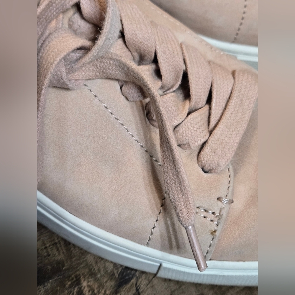 Frye Ivy Low Lace Sneakers in Blush Pink Leather Size 9 Pre-Owned - Picture 14 of 14